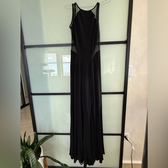 Beautiful black and mesh evening dress size Small - Picture 1 of 5